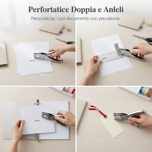 Perforatore manuale per carta - manuale,